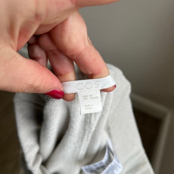 COS Linen Cotton Blend Wide Leg Cropped Shorts Minimalist Neutral Sz EUR XS - Picture 5 of 7